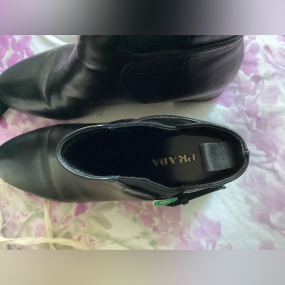 Prada Black Ankle Chelsea Ladies Boots - Picture 10 of 14